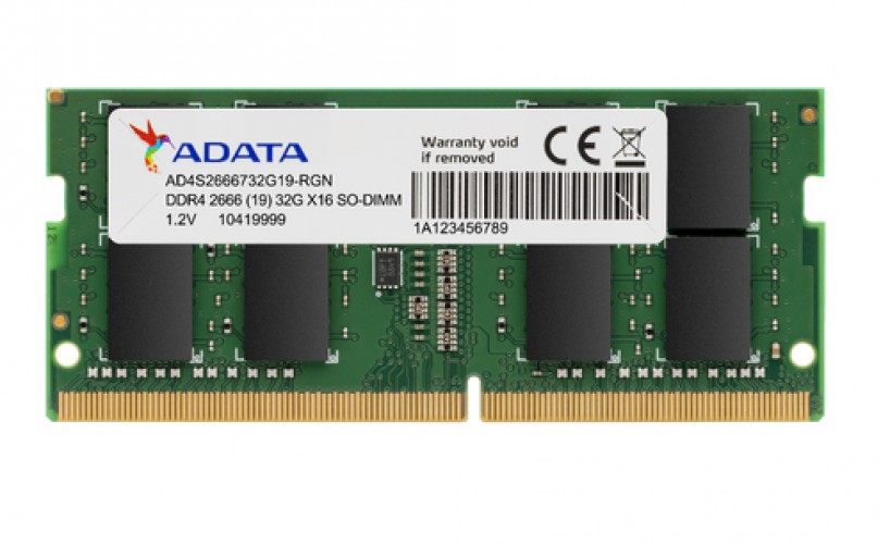 [AD4S26668G19-SGN] Memoria Ram Sodimm Adata 8gb, Ddr4, 2666mhz, Pc4 21300