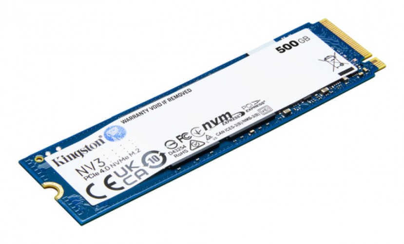 [SNV3S/500G] Ssd Kingston Nv3 500gb, M.2, Pci Express 4.0, Lectura 5000 Mb/s, Escritura 3000 Mb/s