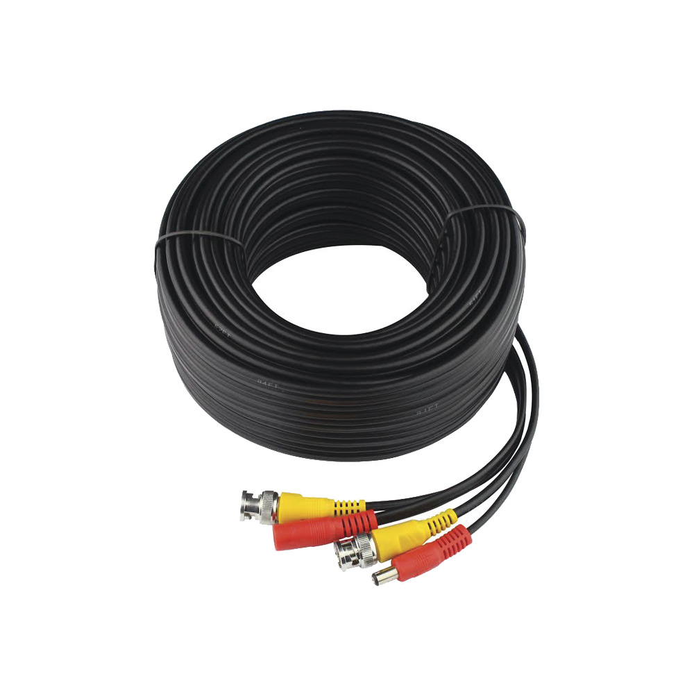 [SX-WB40] Cable Coaxial Siames Saxxon, Conector Bnc De Video, 40m, Para Camaras 4k, Negro