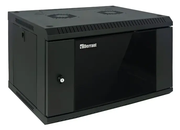 [BS-GM6406UR-BK] Derrant Gabinete Mural 6ur Para Redes Ensamblado Color Negro