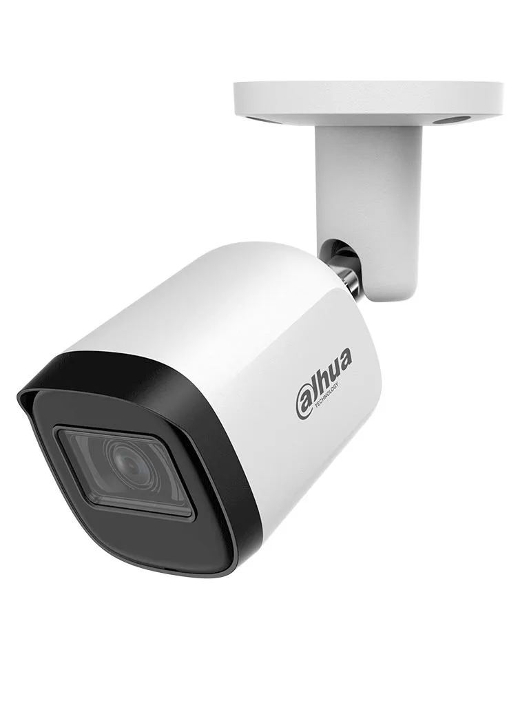 [DH-HAC-B2A21N-U] Cámara Bullet de 2 Megapixeles/ 1080p / Lente de 3.6mm/ 80 Grados de Apertura/ Visión Nocturna de 30 mts/ Metálica/ IP67/ Soporta CVI/TVI/AHD/CVBS/