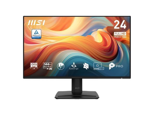Monitor Msi Pro Mp242 E14a Lcd, 23.8", Full Hd, Ips, 144 Hz, 4 Ms, Negro