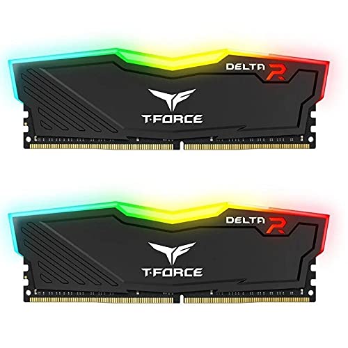 TEAMGROUP Team T-Force Delta RGB DDR4 - Memoria para Videojuegos x2 8 GB, 3200 MHz, 288 Pines, DIMM