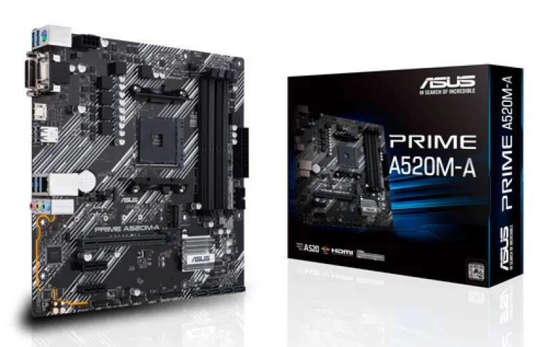 Tarjeta Madre Asus Prime A520m-a Ii Csm, Amd Am4, 4 Ddr4
